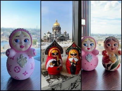 Неваляшка или матрёшка на террасе от Артвайбс