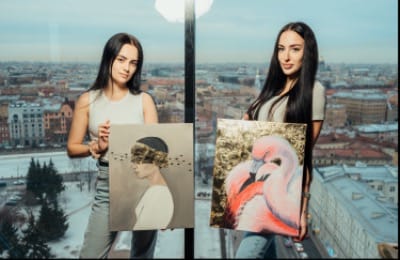 Арт-вечеринка Artvibes: рисование акрилом на холсте с видом на Исакий